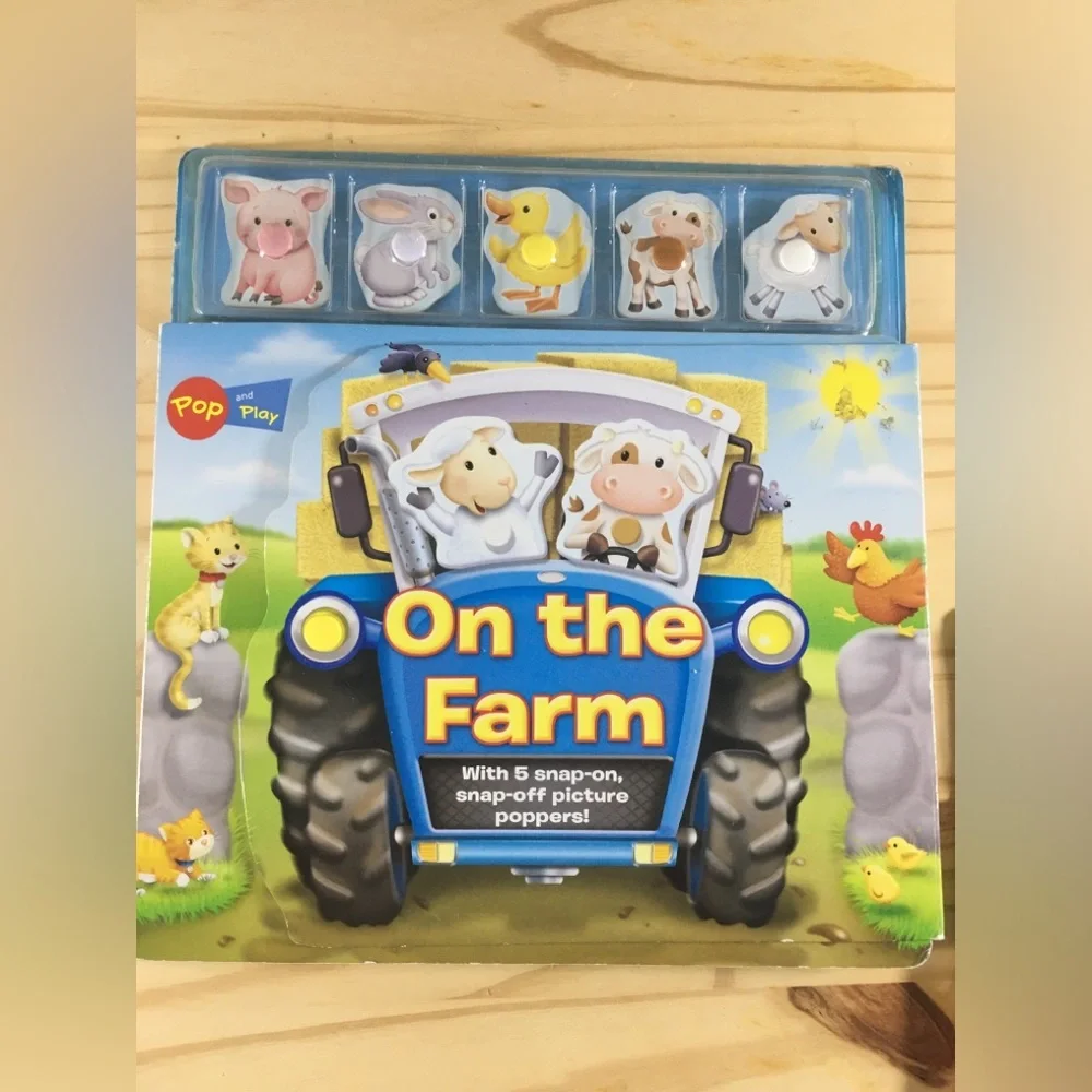 2 Pop and Play Books On the Farm and On the move Brenda Ansley Kids Prek school